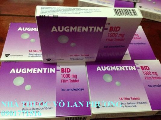 thuốc augmentin 1000mg điều trị nhiễm khuẩn?(2)