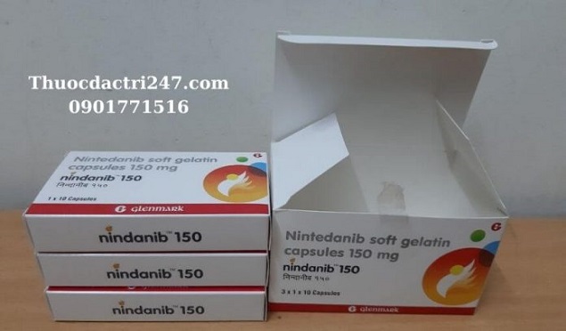 Thuốc Nintedanib 150mg điều trị bệnh phổi như xơ hóa và ung thư